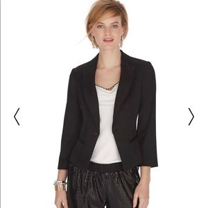 CROPPED BLACK TUX JACKET